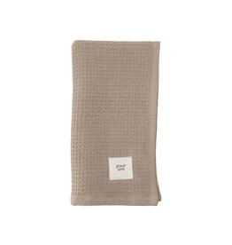 Zusss Gastendoekje 'Puur geluk' -  zand