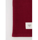 Zusss Gastendoekje 'Warm hugs' -  donkerrood