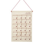 Zusss Adventkalender 'liefdevolle dagen' -  wit/rood