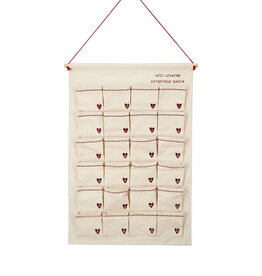 Zusss Adventkalender 'liefdevolle dagen' -  wit/rood