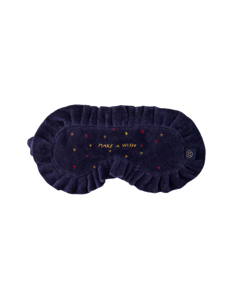 Zusss Slaapmasker velvet met sterren 'Make a wish'