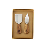 Zusss Set van 2 kaasmesjes in doosje 'Gezellig met jou'