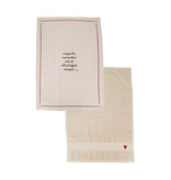 Zusss Keukenset handdoek en theedoek  'good food good mood'