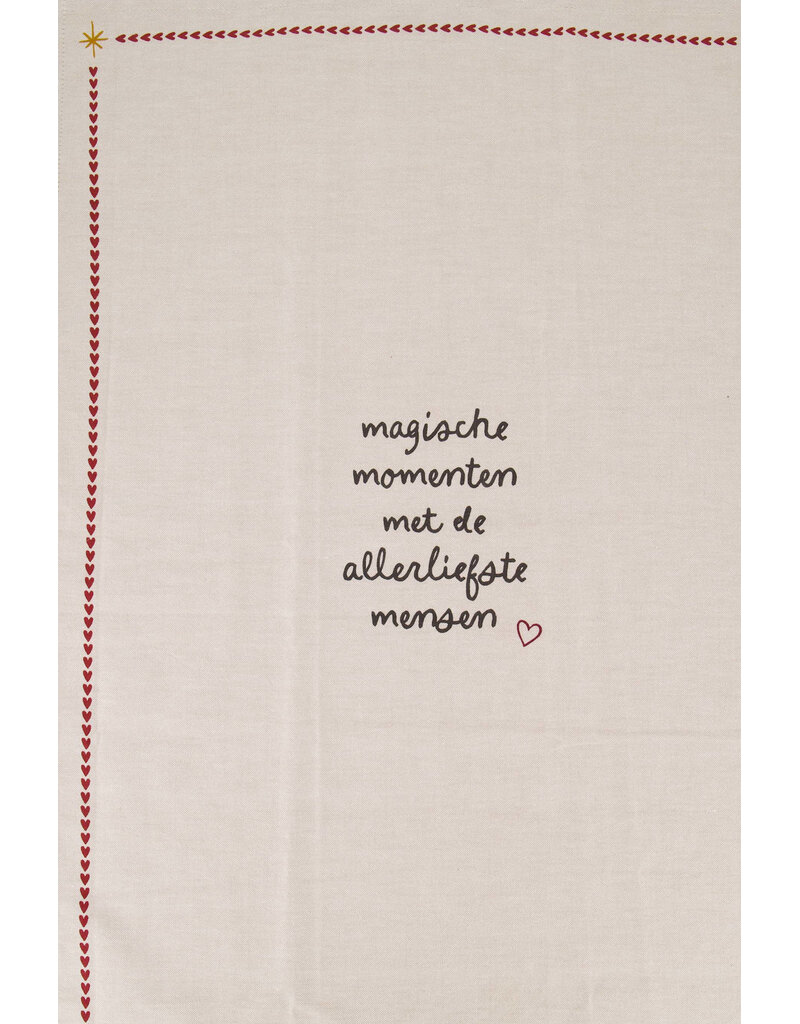 Zusss Keukenset handdoek en theedoek  'good food good mood'