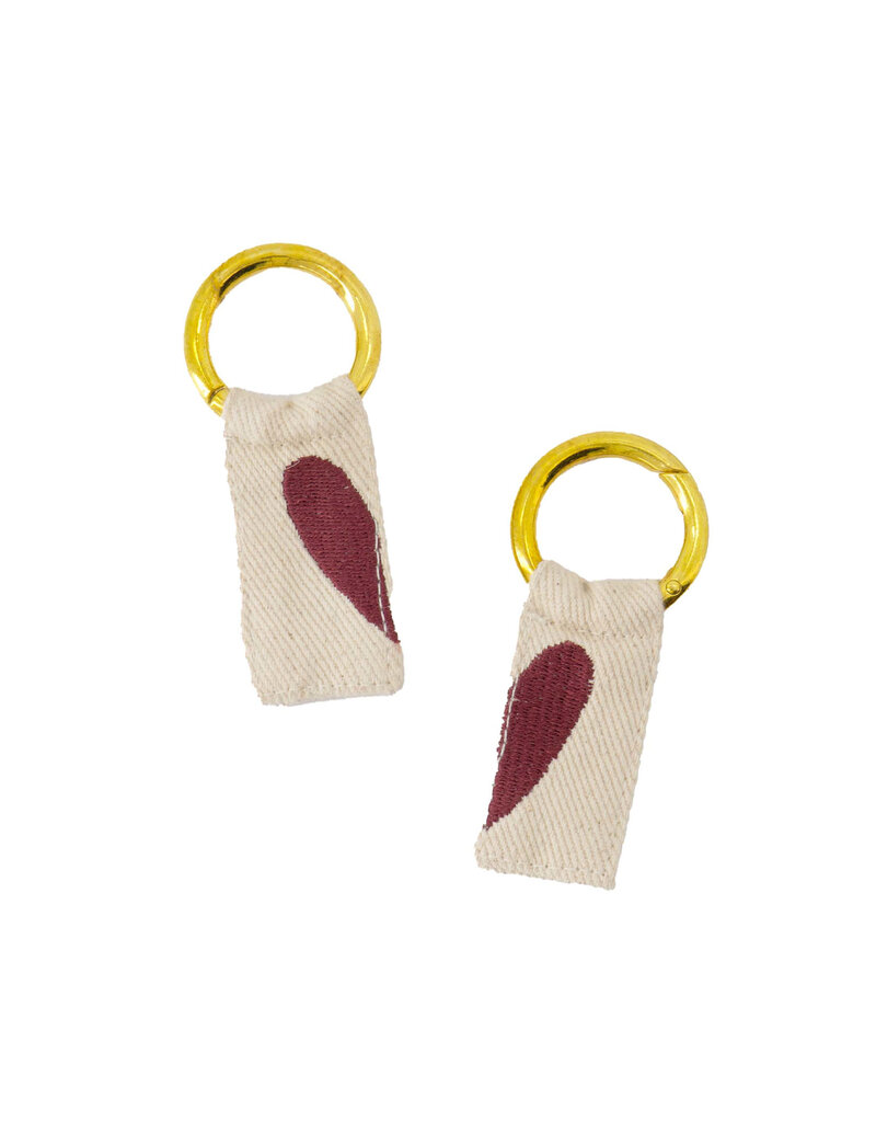 Zusss Kaart 'Happy you and me' met set van 2 sleutelhangers