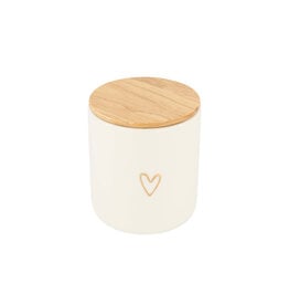 Zusss Voorraadpot met deksel  - hartje
