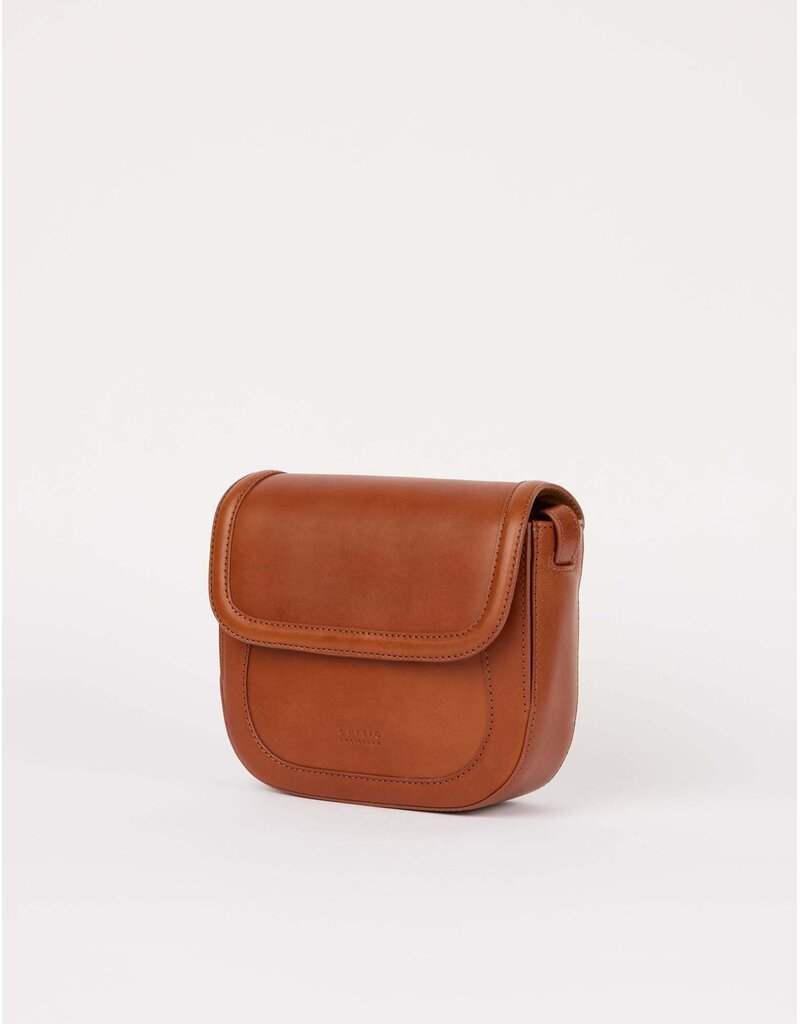 O MY BAG Nina - Dark cognac classic leather