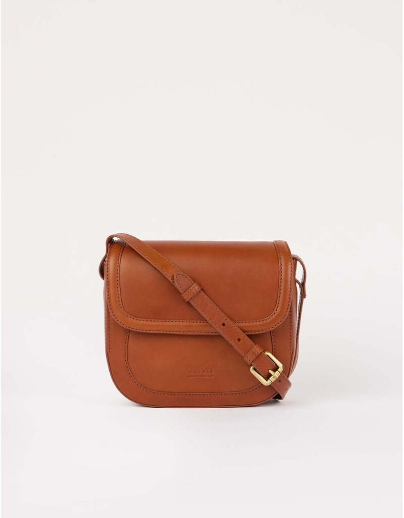 O MY BAG Nina - Dark cognac classic leather