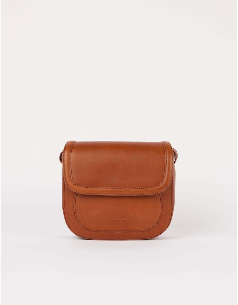 O MY BAG Nina - Dark cognac classic leather