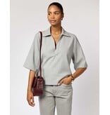 O MY BAG Nina - Dark cherry croco leather