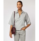 O MY BAG Nina - Dark cherry croco leather