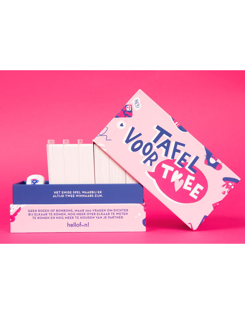 Hellofun! Gezelschapsspel 'Tafel voor twee'
