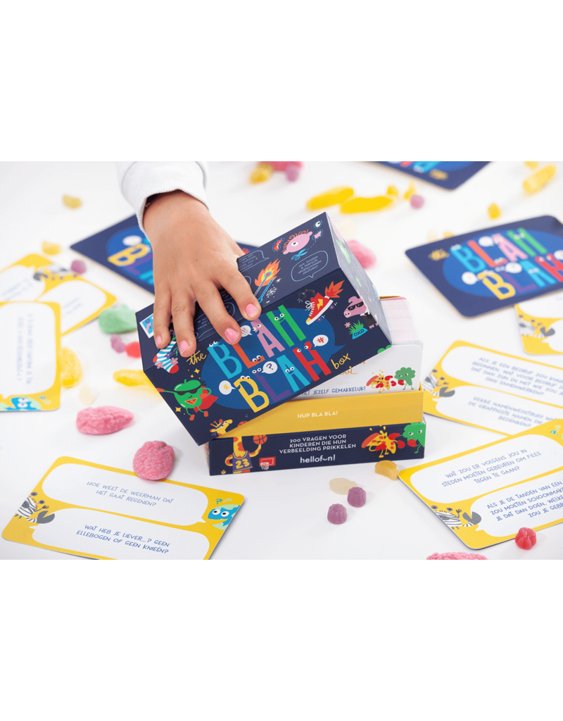 Hellofun! Gezelschapsspel 'Blah Blah' - vragen voor kinderen