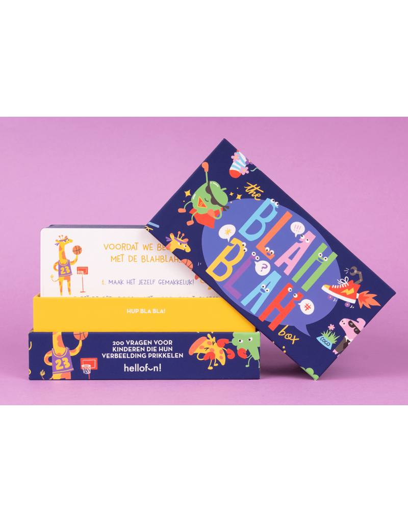 Hellofun! Gezelschapsspel 'Blah Blah' - vragen voor kinderen