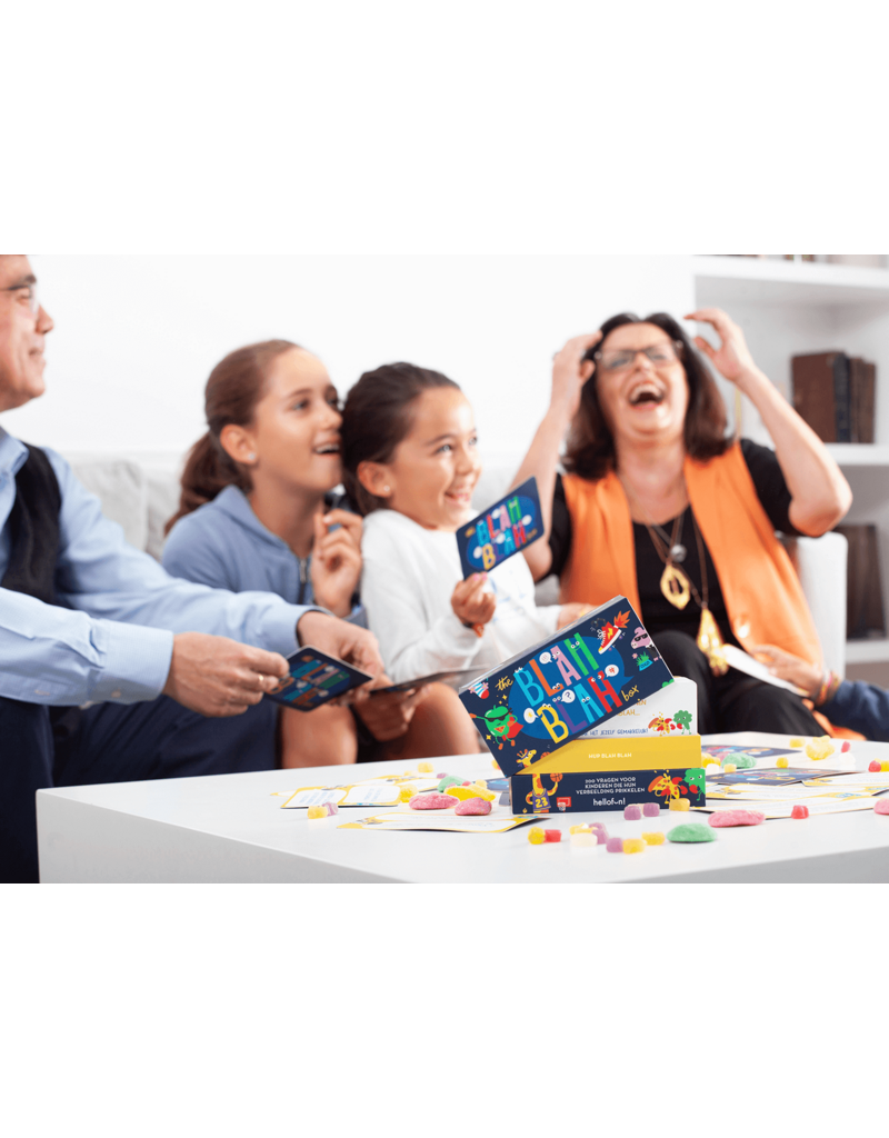 Hellofun! Gezelschapsspel 'Blah Blah' - vragen voor kinderen