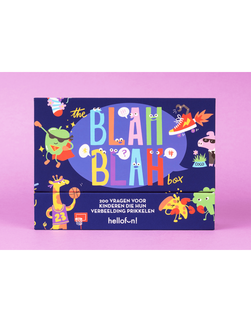 Hellofun! Gezelschapsspel 'Blah Blah' - vragen voor kinderen
