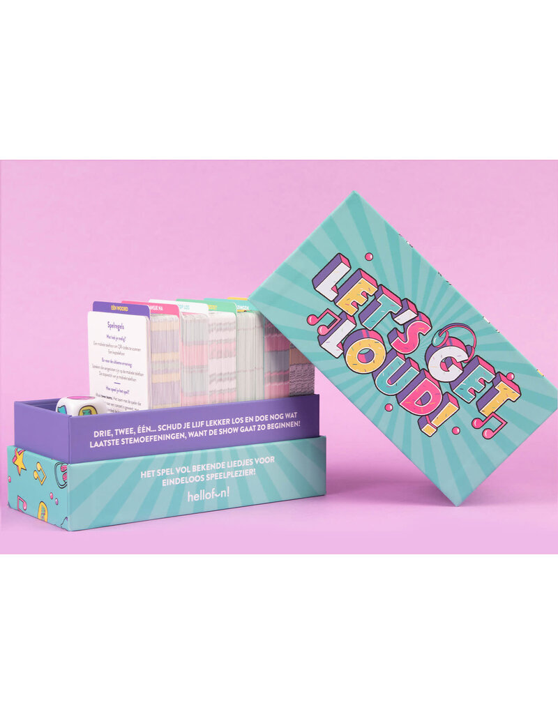 Hellofun! Gezelschapsspel 'Let's get loud' - spel met bekende liedjes