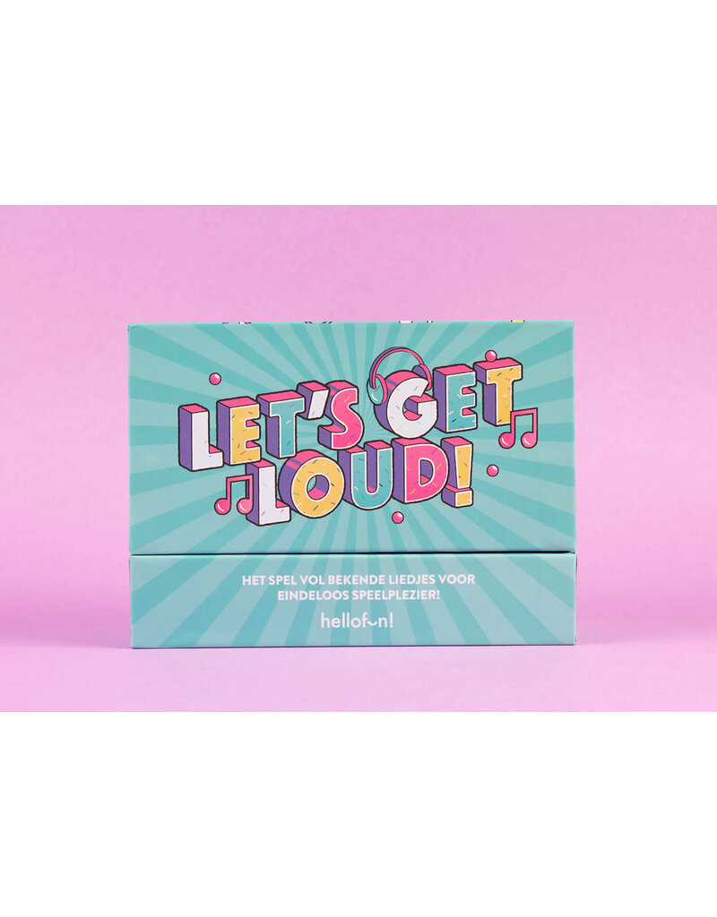 Hellofun! Gezelschapsspel 'Let's get loud' - spel met bekende liedjes