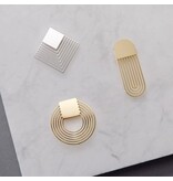 Tout Simplement Magnetische broche - langwerpig - goudkleur