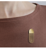 Tout Simplement Magnetische broche - langwerpig - goudkleur