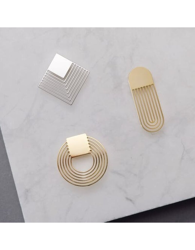 Tout Simplement Magnetische broche - cirkel - goudkleur