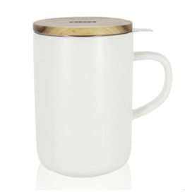 Ogo OGO - Theemok met zeef en deksel - Wit