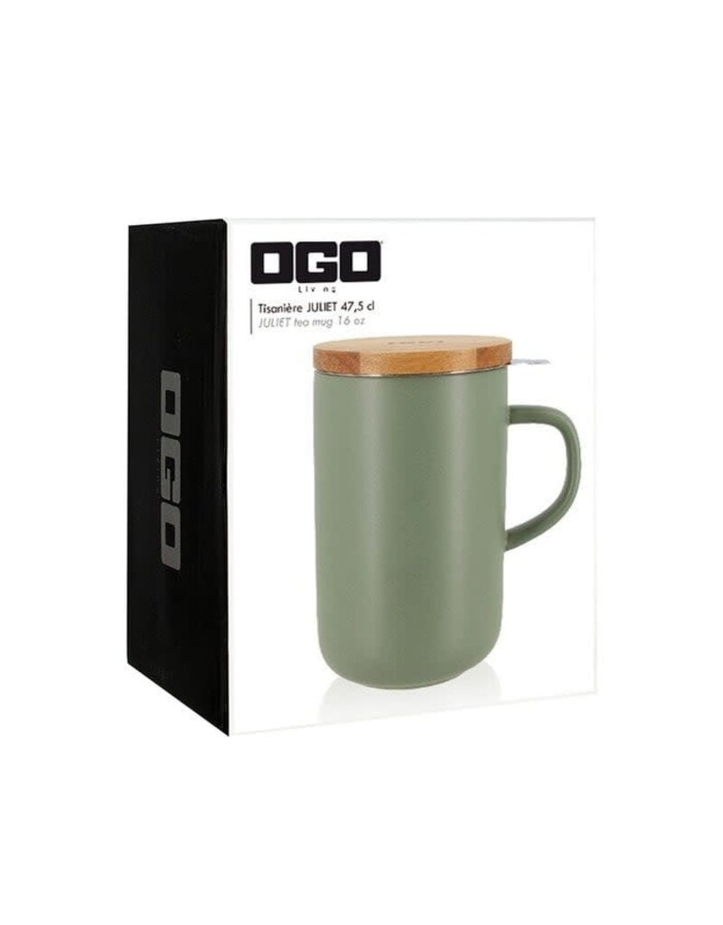 Ogo OGO - Theemok met zeef en deksel - Amandel