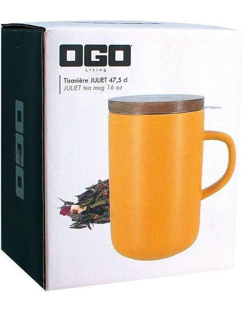 Ogo OGO - Theemok met zeef en deksel - Geel