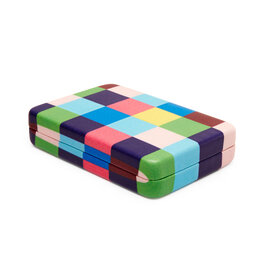 kikkerland Compact juwelendoosje - plaid