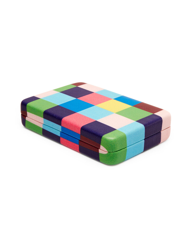 kikkerland Compact juwelendoosje - plaid