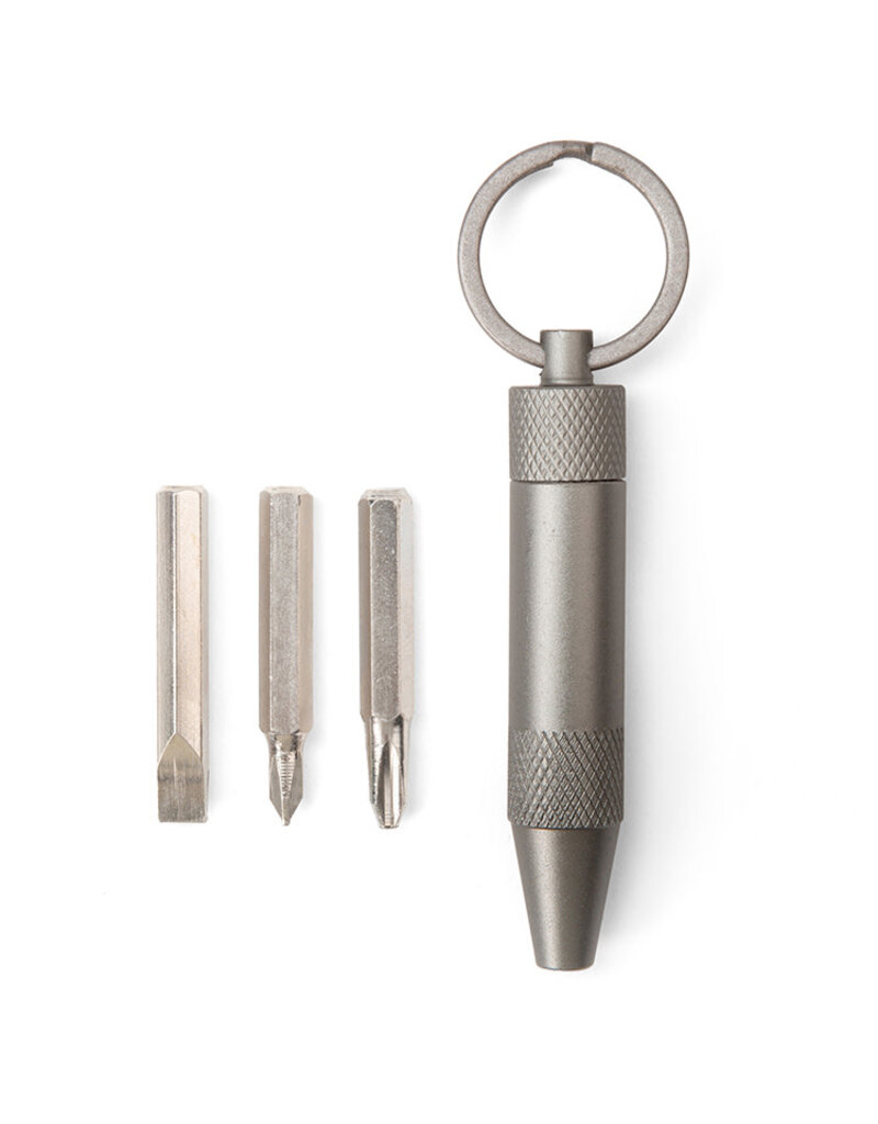 kikkerland Sleutelhanger 'screw it' - 3 mini schroevendraaiers