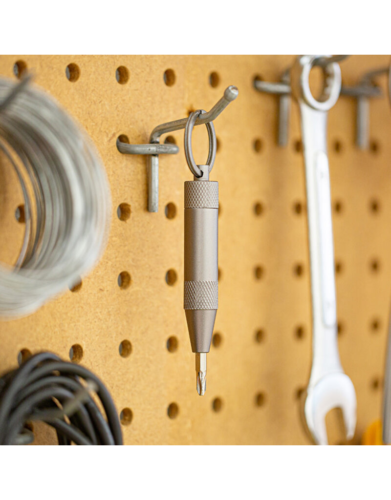 kikkerland Sleutelhanger 'screw it' - 3 mini schroevendraaiers