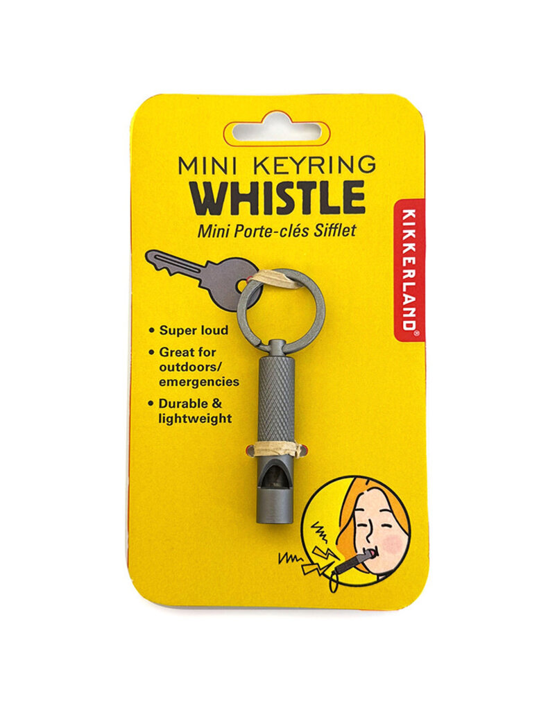 kikkerland Sleutelhanger met fluitje