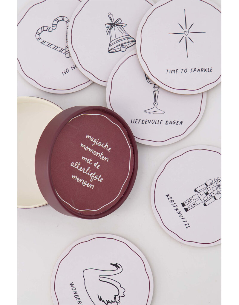 Zusss Set van 6 onderzetters 'Magische momenten...'