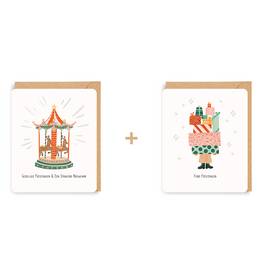 Enfant Terrible Doosje met 2 x 4  kerstkaarten en kraft envelop - LS7303