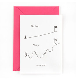 STUDIOFLASH Kaart 'The plan vs reality'