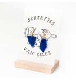 STUDIOFLASH Kaart met oorhangers 'Scherfjes van geluk'