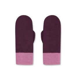 Wolvis Wanten - grape - 90% extra fijne merinowol