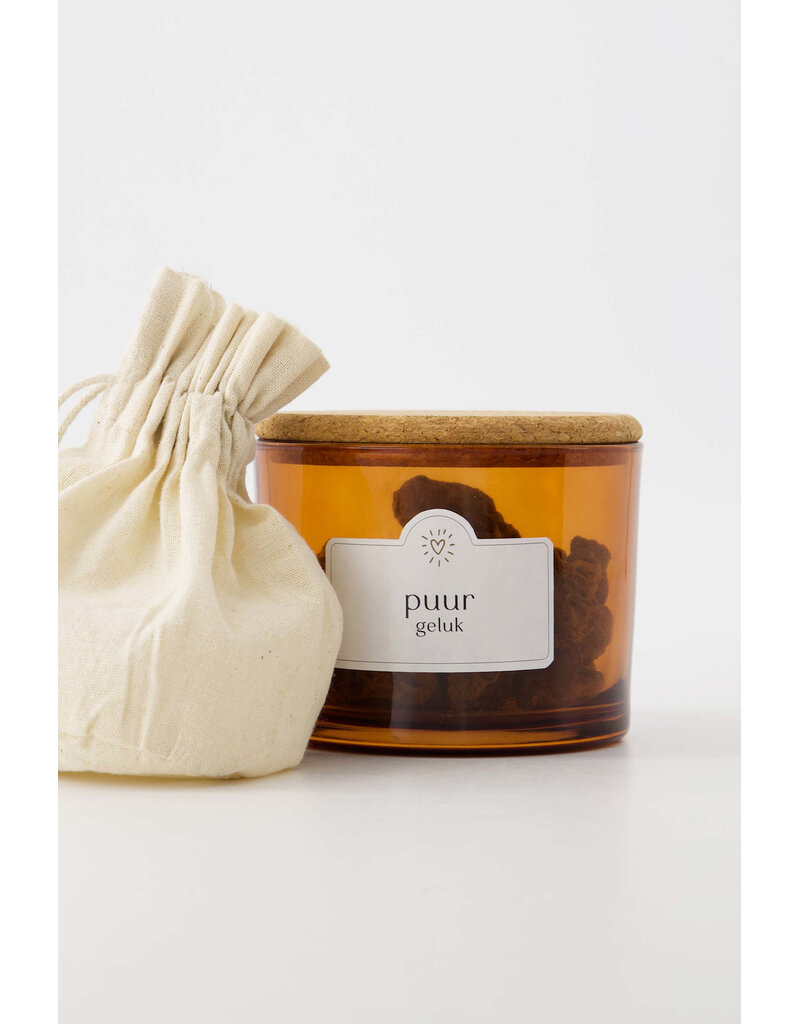 Zusss Diffuser met lava steen 'Puur geluk' - gember-citroen