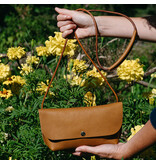 KEECIE Tas Secret Garden - Cognac used look