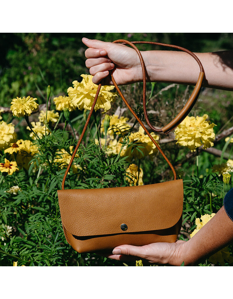 KEECIE Tas Secret Garden - Cognac used look