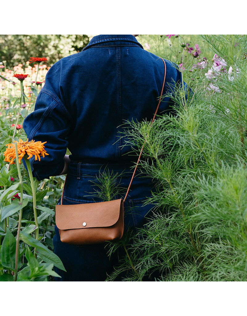 KEECIE Tas Secret Garden - Cognac used look