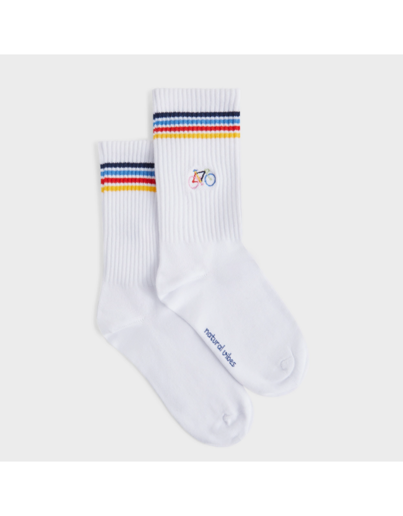 Natural Vibes 2-Pack Sokken 'Let's Bike' -  41/46