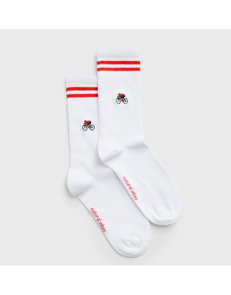 Natural Vibes 2-Pack Sokken 'Let's Bike' -  41/46