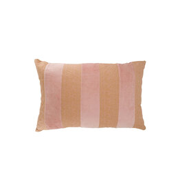 Zusss Kussen  met streep katoen/velvet 60x40cm