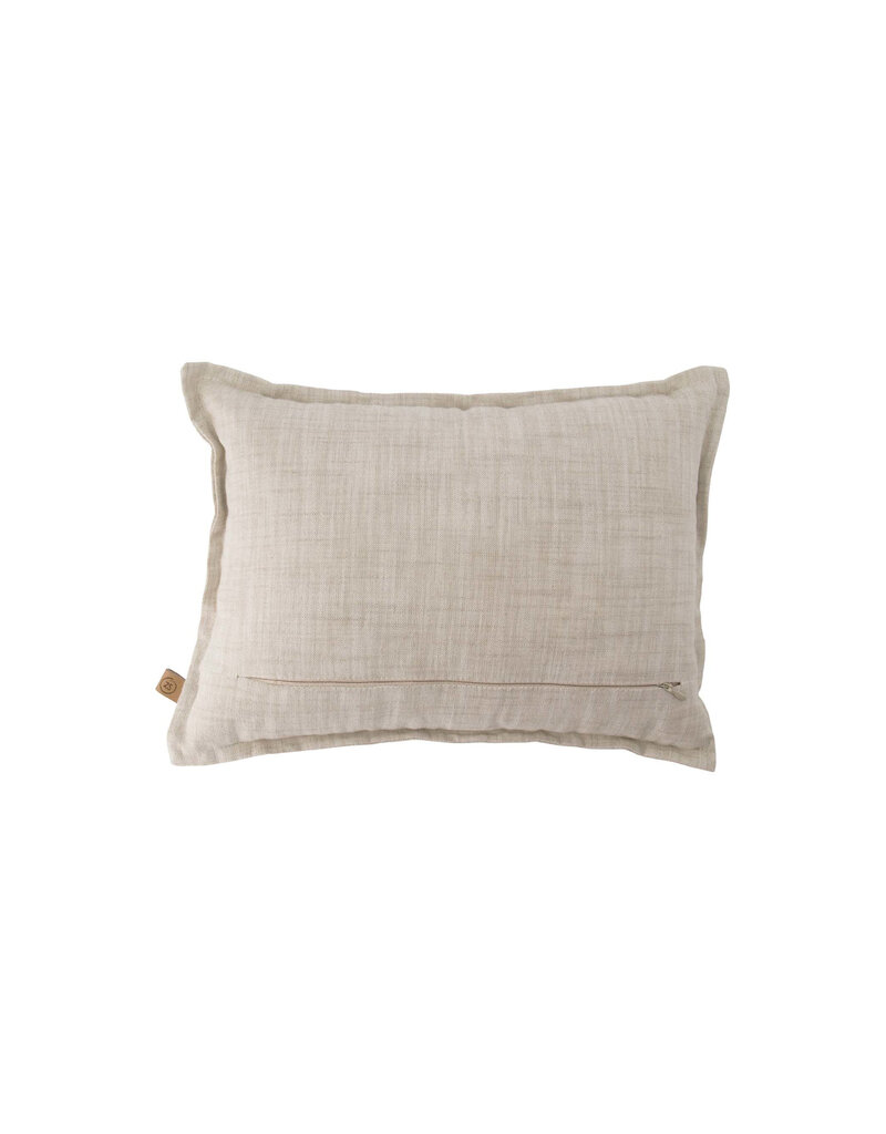 Zusss Kussen met roze -rood hartje 35x25cm