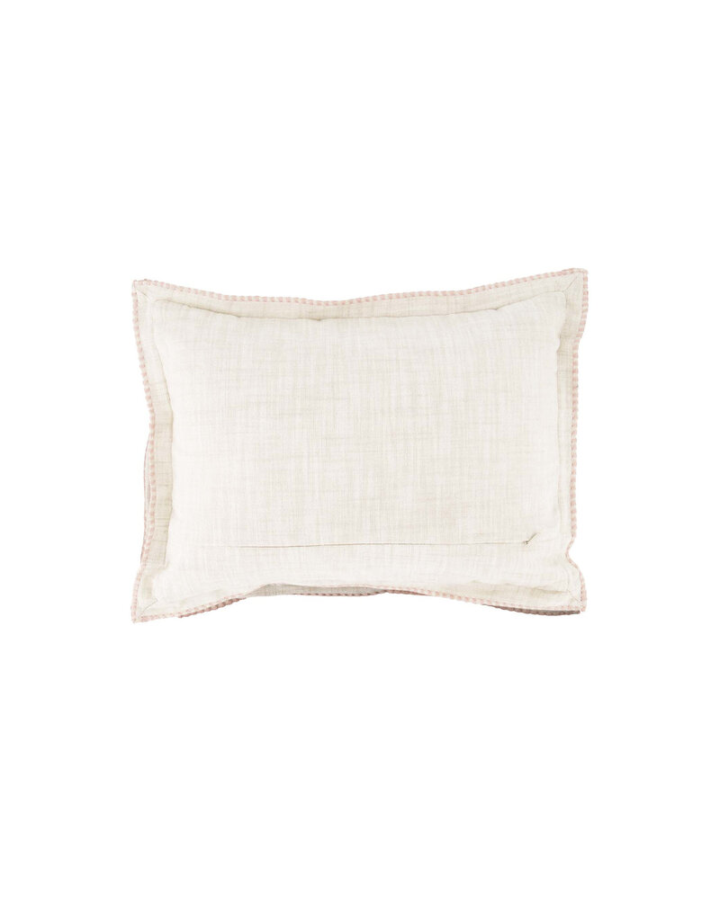 Zusss Kussen hartje met rand gestikt 35x25cm