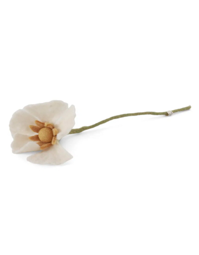 Gry & Sif Poppy Flower - White