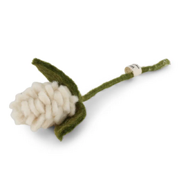 Gry & Sif Artichoke Flower - White