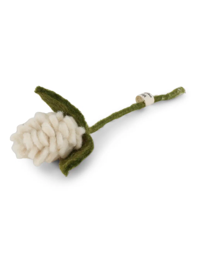 Gry & Sif Artichoke Flower - White